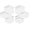 Ekena Millwork Daisy Architectural Grde PVC Contemporary Ceiling Medallion, Two Piece, 16"OD x 3"ID x 5 1/2"C x 1"P CMP16DY2-03000 - alternate 2